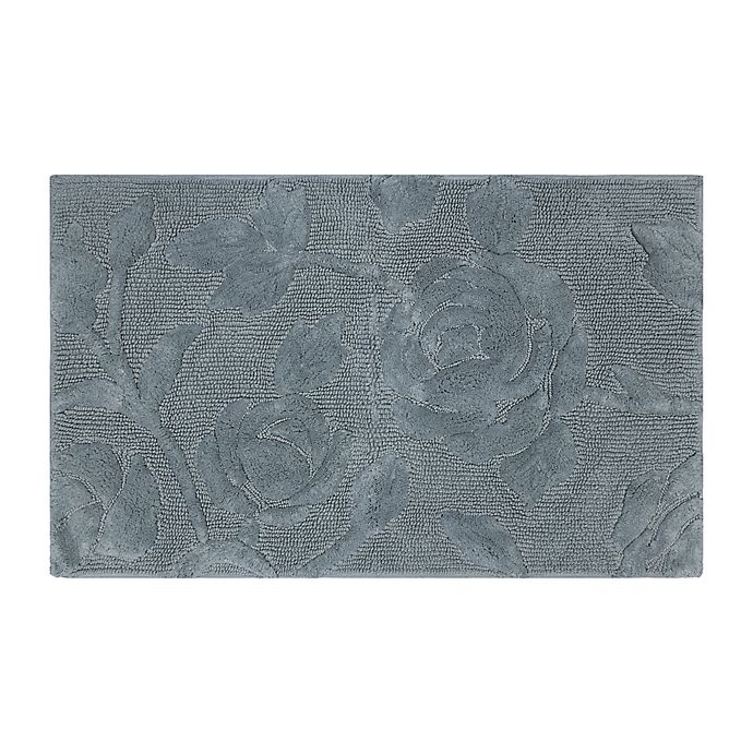 slide 1 of 4, Bee & Willow Home Faded Floral Bath Rug - Grey, 1 ct