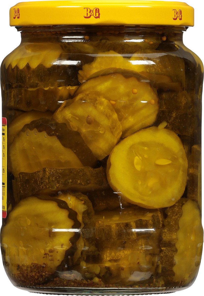 slide 9 of 10, B&G Chips Bread & Butter Pickles with Whole Spices 24 fl oz, 24 fl oz