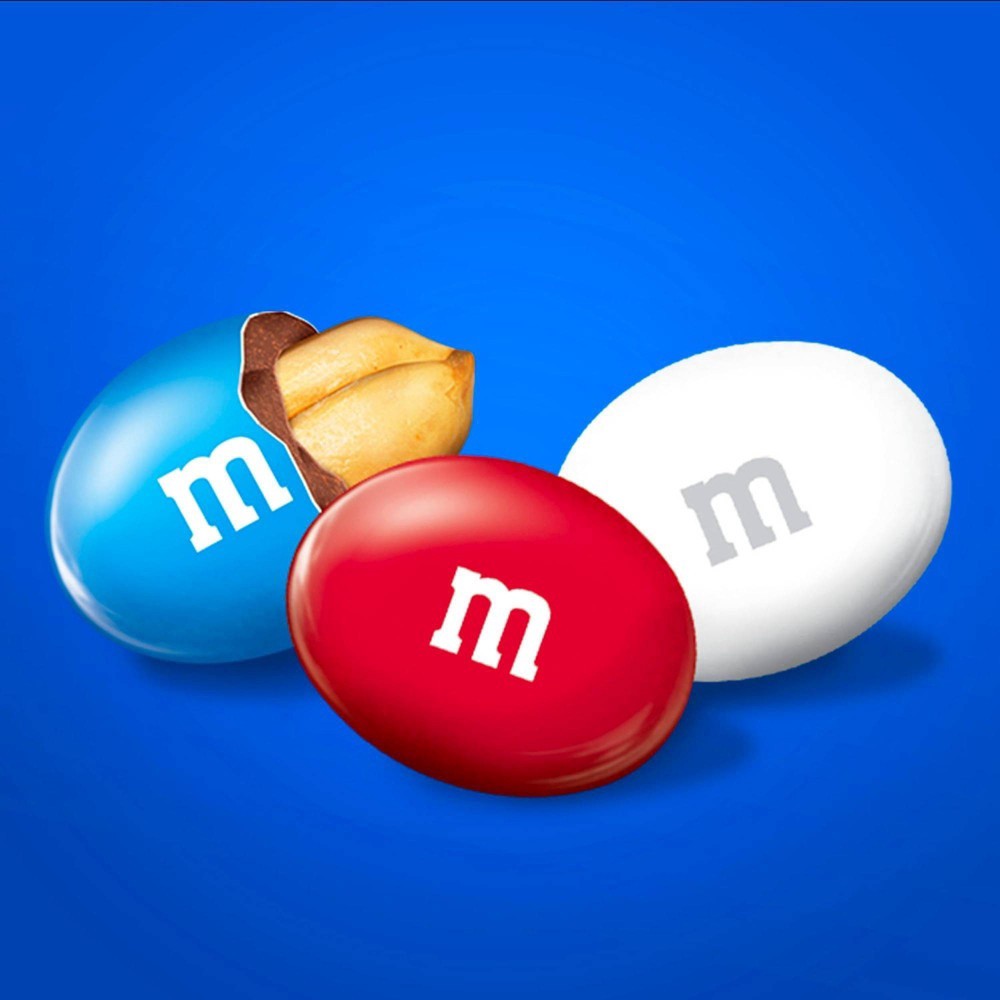 slide 2 of 7, M&M's Red, White & Blue Peanut Chocolate Candy, Sharing Size, 10.7 oz Bag, 10.7 oz
