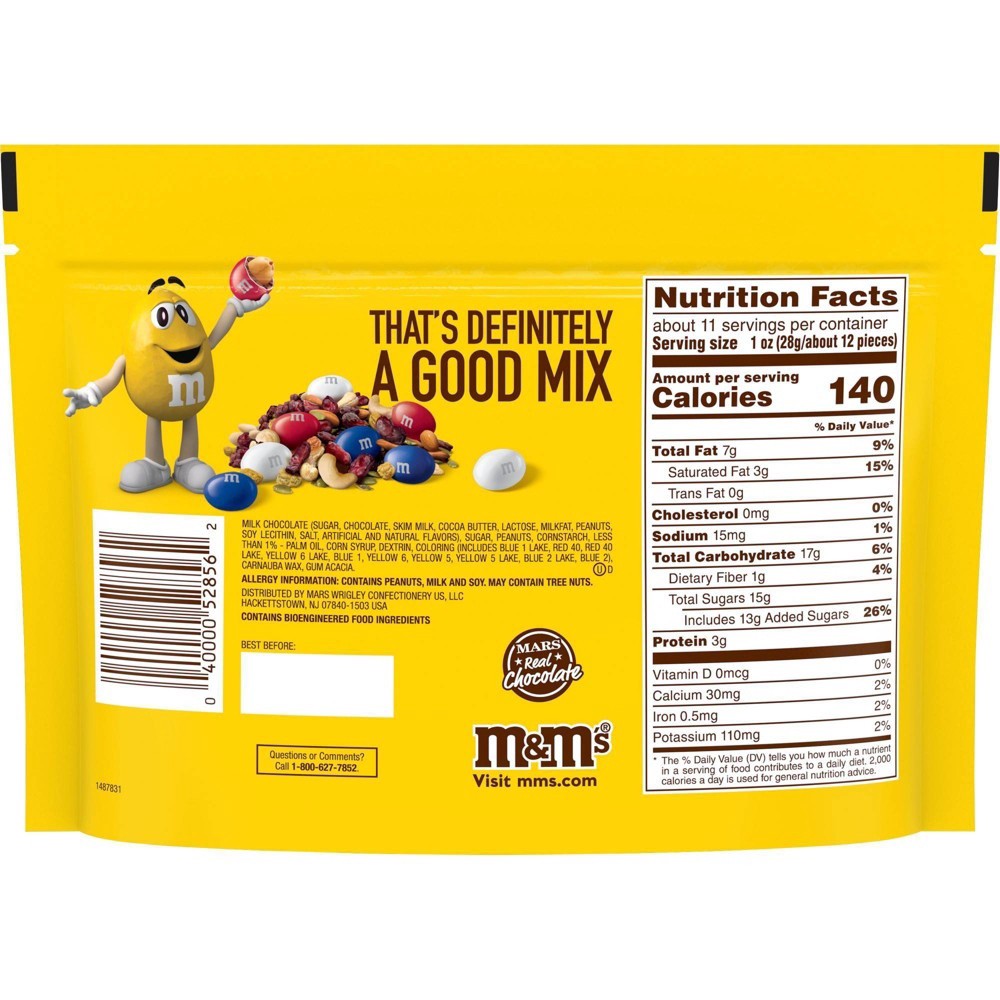 slide 6 of 7, M&M's Red, White & Blue Peanut Chocolate Candy, Sharing Size, 10.7 oz Bag, 10.7 oz