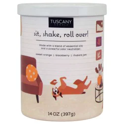 Tuscany Candle Pet Collection Sit, Shake, Roll Over Jar Candle - 14 oz