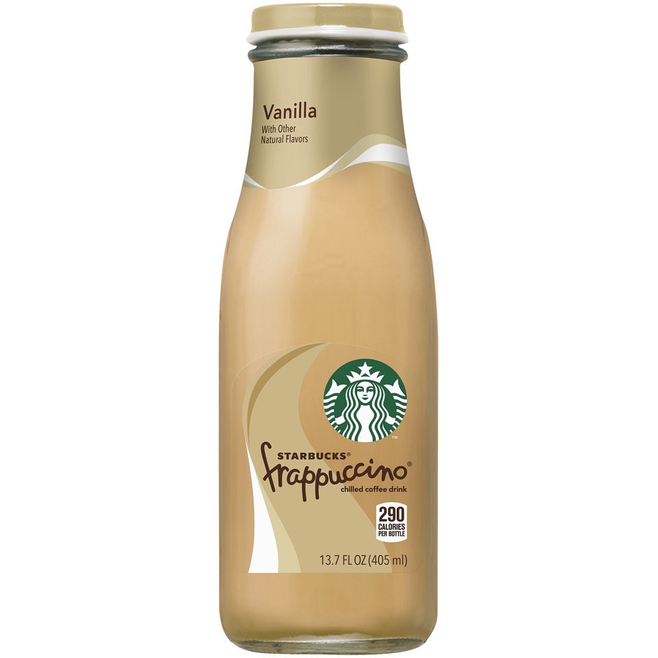 slide 3 of 4, Starbucks RTD Frappuccino Vanilla Chilled Coffee Drink - 13.7 fl oz Glass Bottle, 