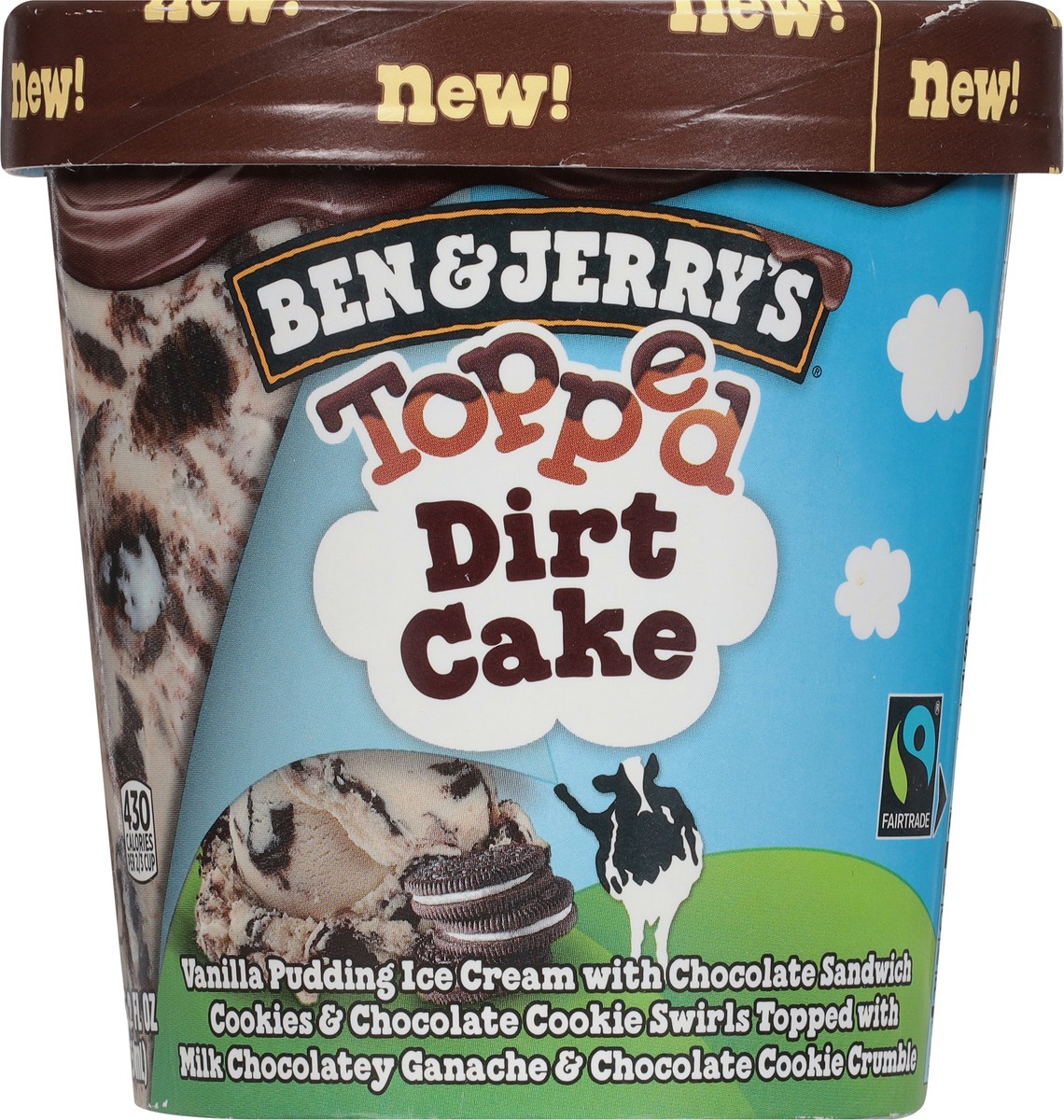 slide 8 of 9, Ben & Jerry's Topped Dirt Cake Ice Cream 15.2 fl oz, 15.2 oz