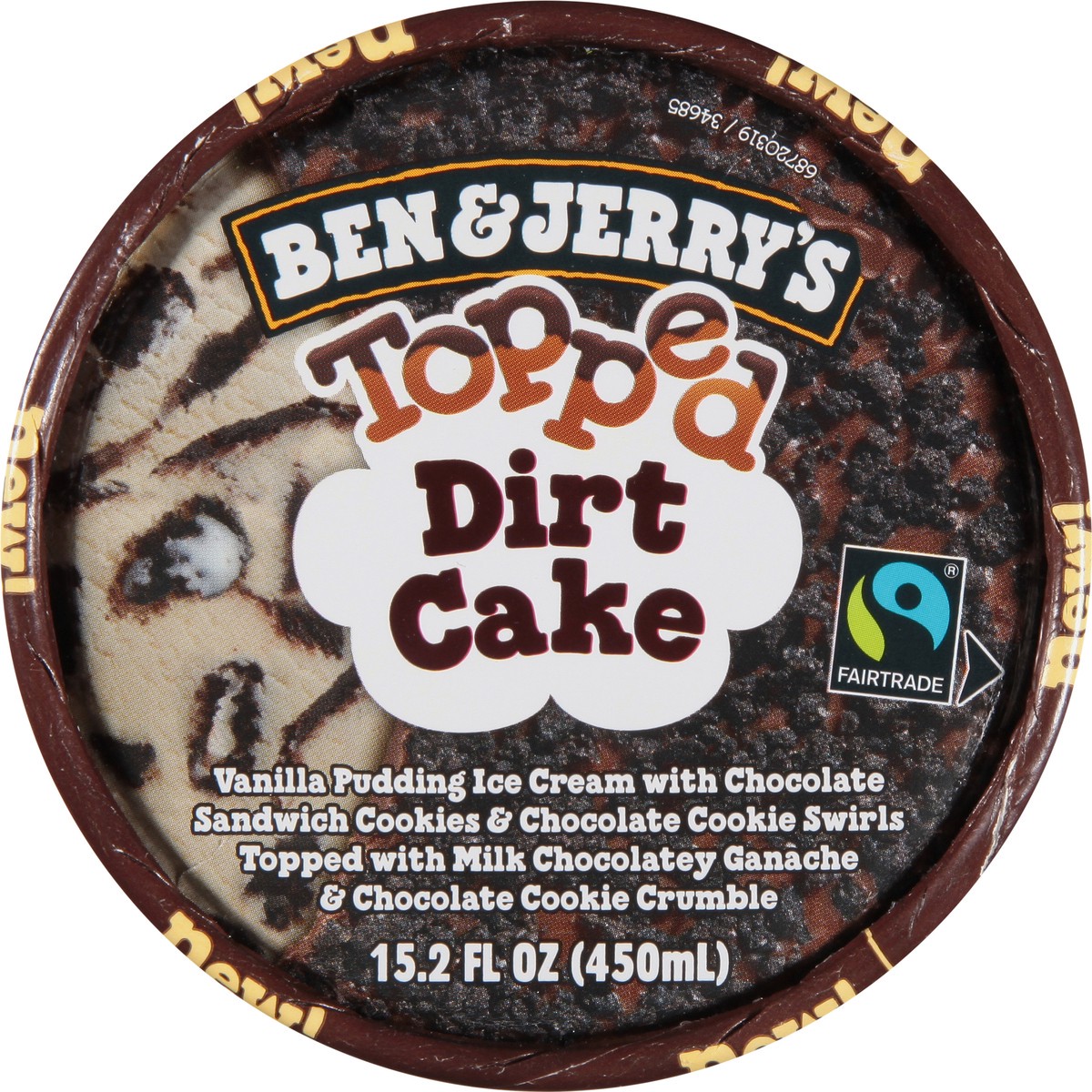 slide 3 of 9, Ben & Jerry's Topped Dirt Cake Ice Cream 15.2 fl oz, 15.2 oz