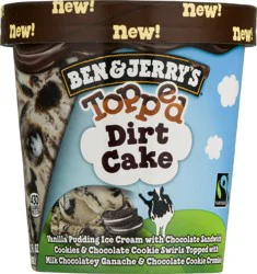 Ben & Jerry''s Topped Dirt Cake Ice Cream 15.2 fl oz
