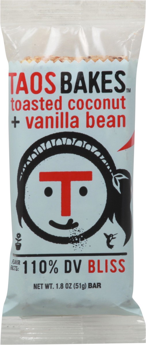 slide 6 of 9, Taos Bakes Taos Toasted Coconut/Vanilla Bean, 1 ct