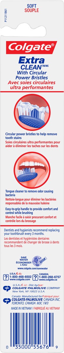 slide 2 of 5, Colgate Extra Clean Full Head Toothbrush, Soft - 1 Count, 1 ct