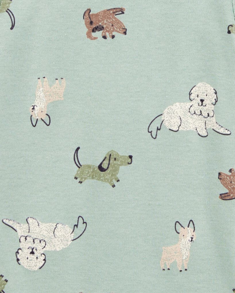 slide 2 of 6, Carter's Carters 5-Pack Dog Short-Sleeve Cotton Bodysuits Multi 3M, 1 ct
