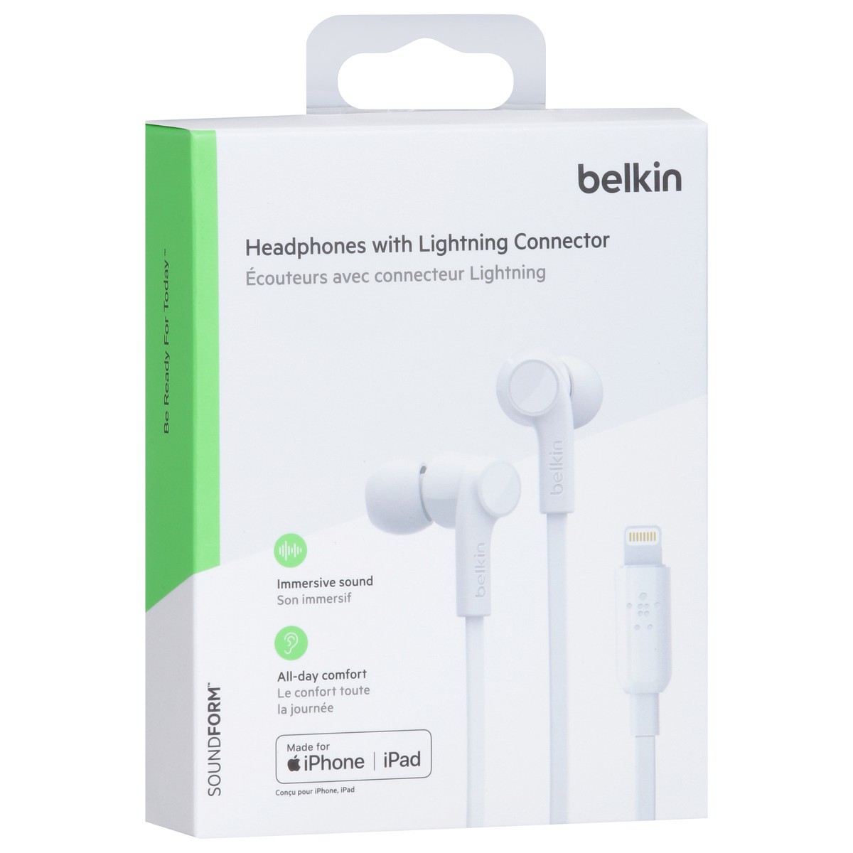 slide 12 of 12, Belkin Sound Form Headphones with Lightning Connector 1 ea, 1 ct