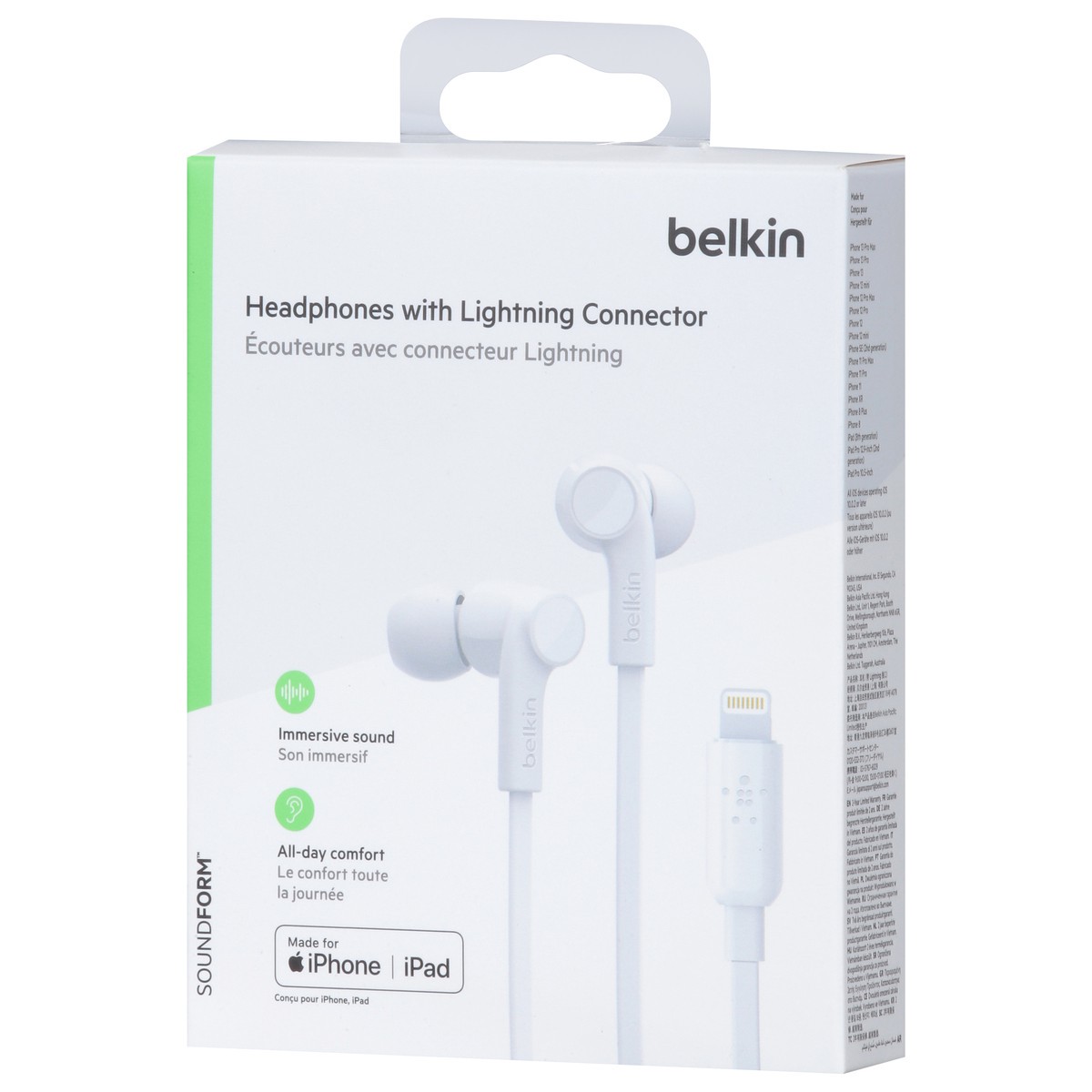slide 2 of 12, Belkin Sound Form Headphones with Lightning Connector 1 ea, 1 ct