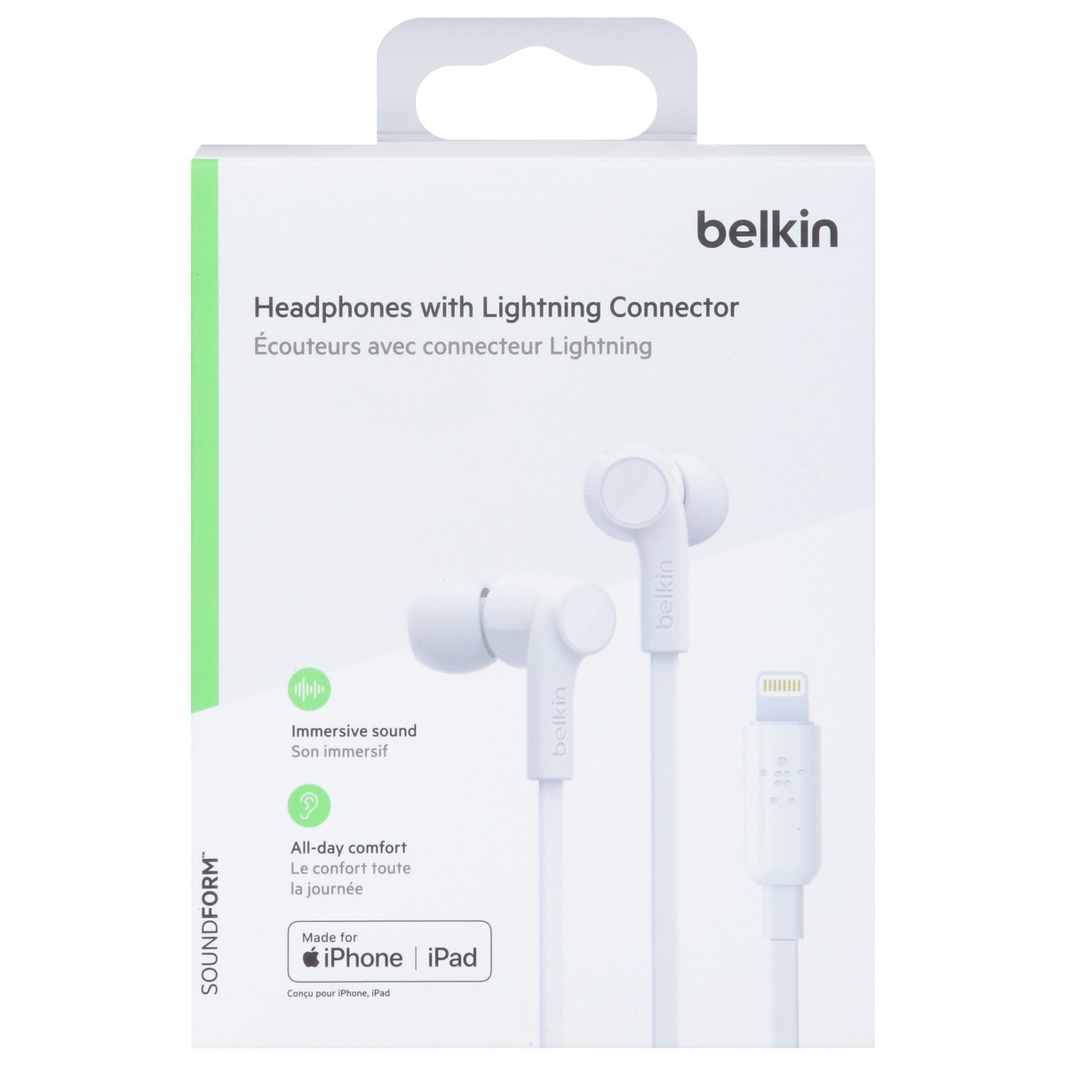 slide 1 of 12, Belkin Sound Form Headphones with Lightning Connector 1 ea, 1 ct