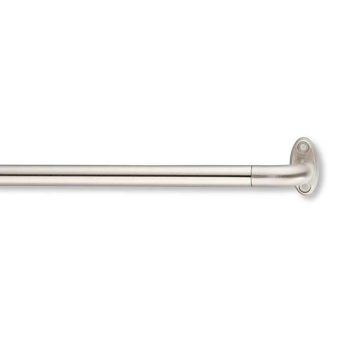 slide 1 of 1, Cambria Blockout Simple Plate Curtain Rod Set - Brushed Nickel, 1 ct