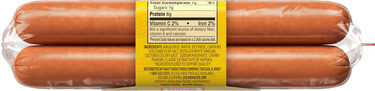 slide 9 of 9, Oscar Mayer Bun-Length Beef Franks Hot Dogs, 8 ct Pack, 15 oz