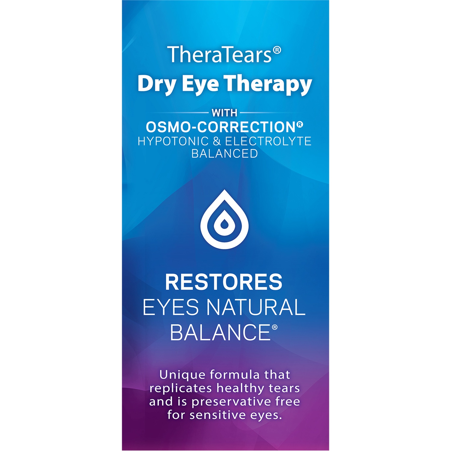 slide 2 of 6, TheraTears Dry Eye Therapy Lubricant Eye Drops 30 Vials, 30 ct