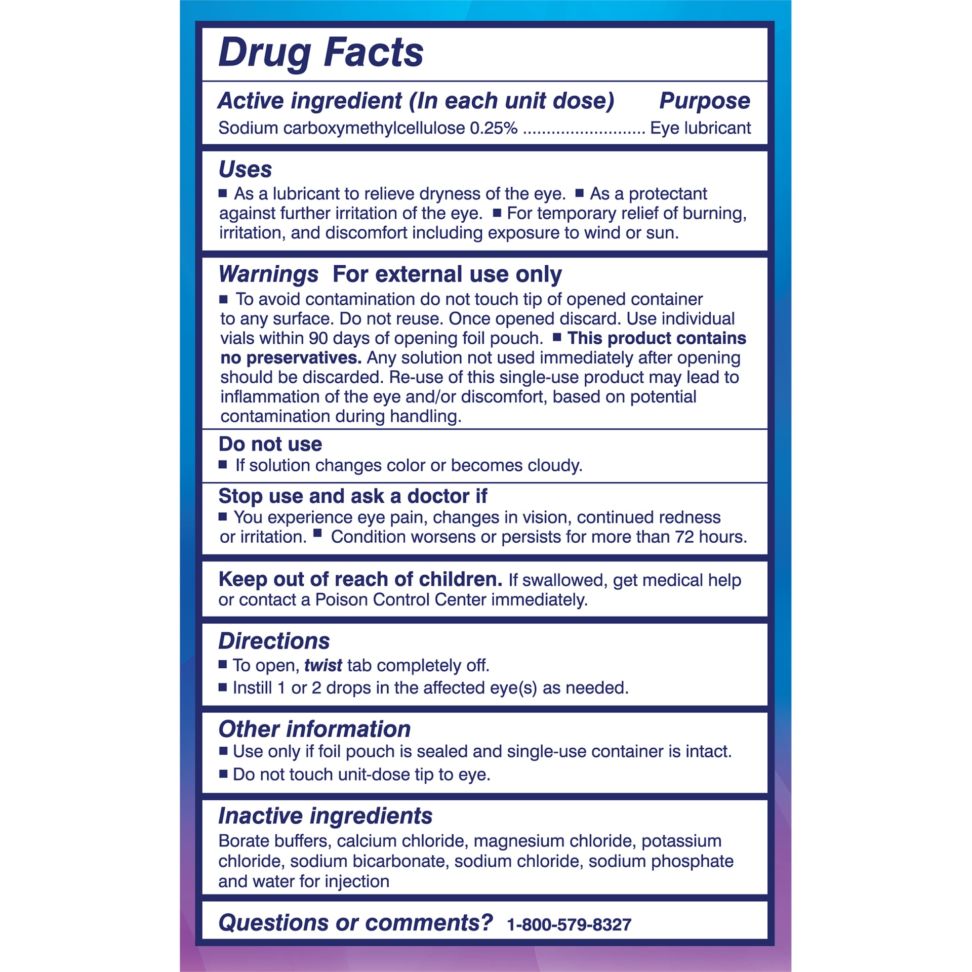 slide 3 of 6, TheraTears Dry Eye Therapy Lubricant Eye Drops 30 Vials, 30 ct