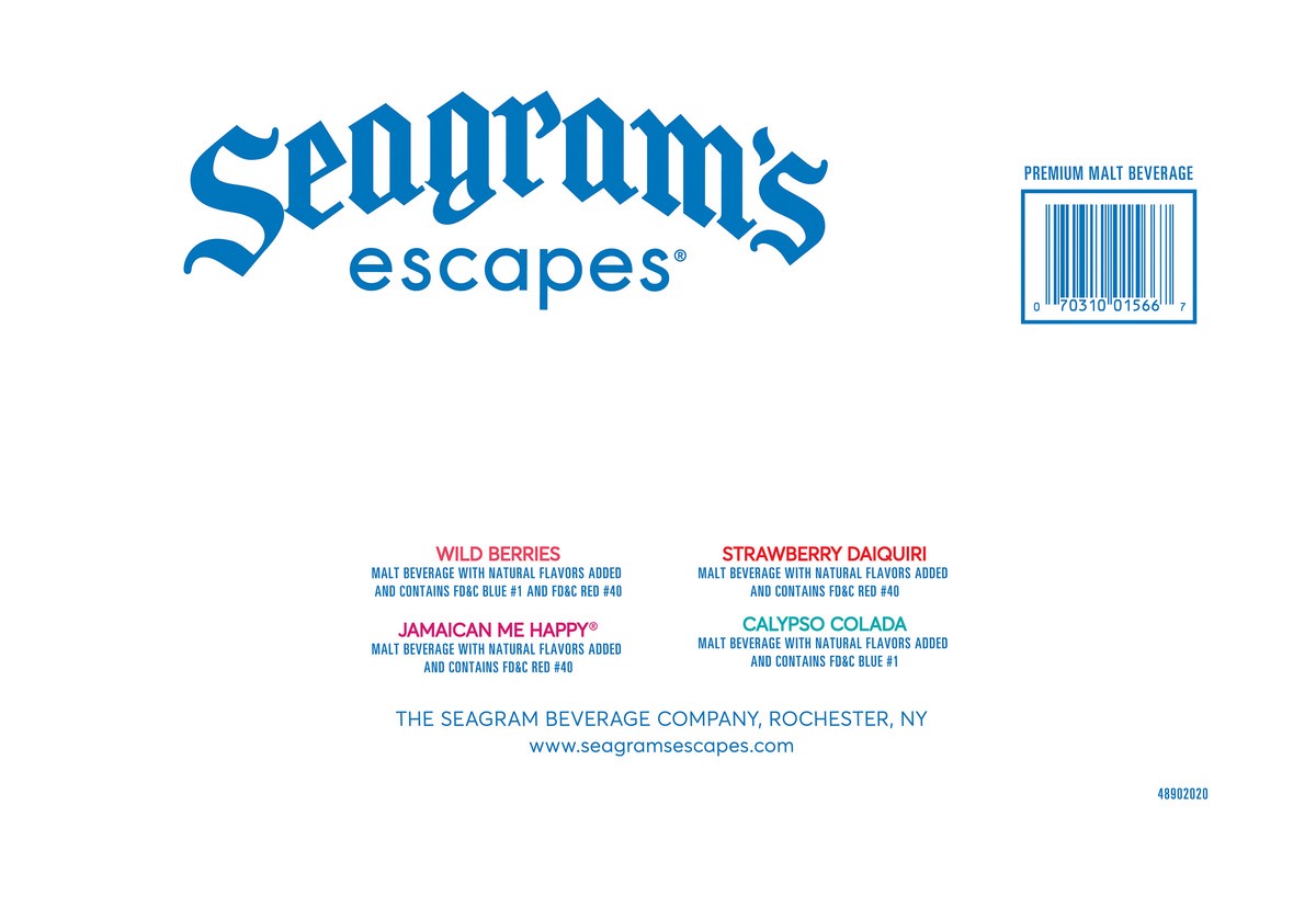slide 6 of 11, Seagram's Classic Variety Pack - 24pk/11.2oz bottles, 11.2 fl oz