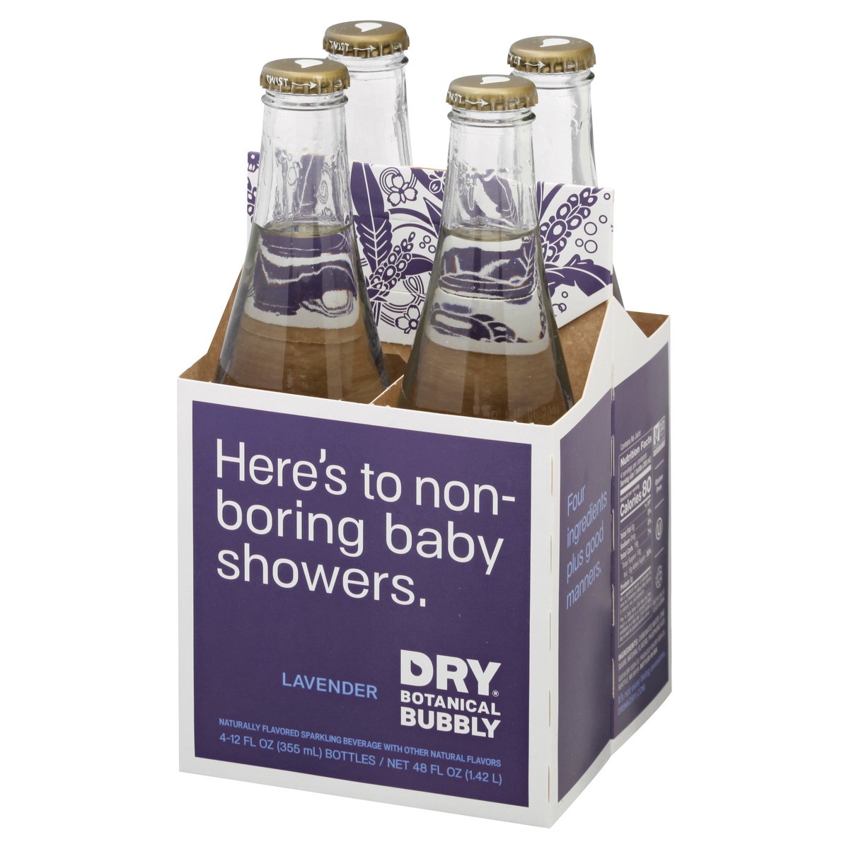 slide 9 of 9, Dry Soda Lavendar Dry Lavendar Soda - 12 oz, 4 ct