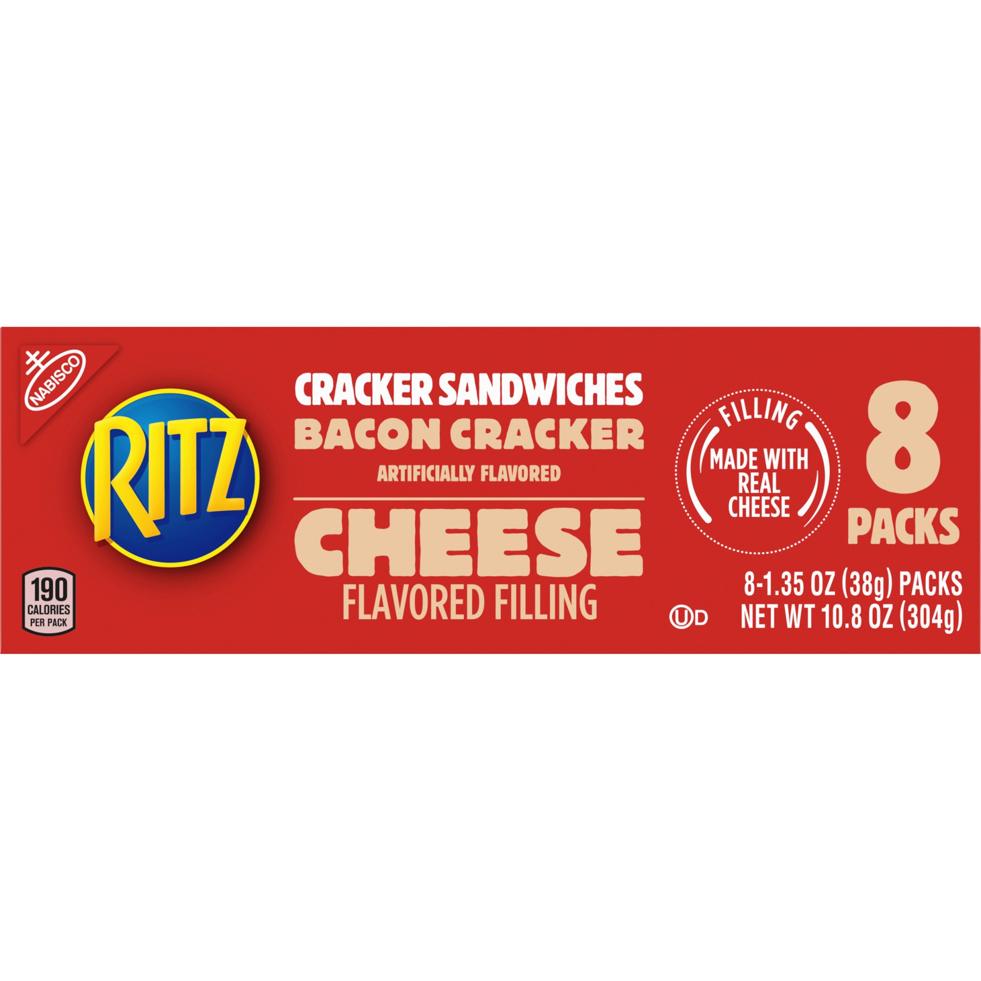 slide 5 of 8, Ritz Cracker Sandwiches, Bacon with Cheese, 8 ct; 1.35 oz