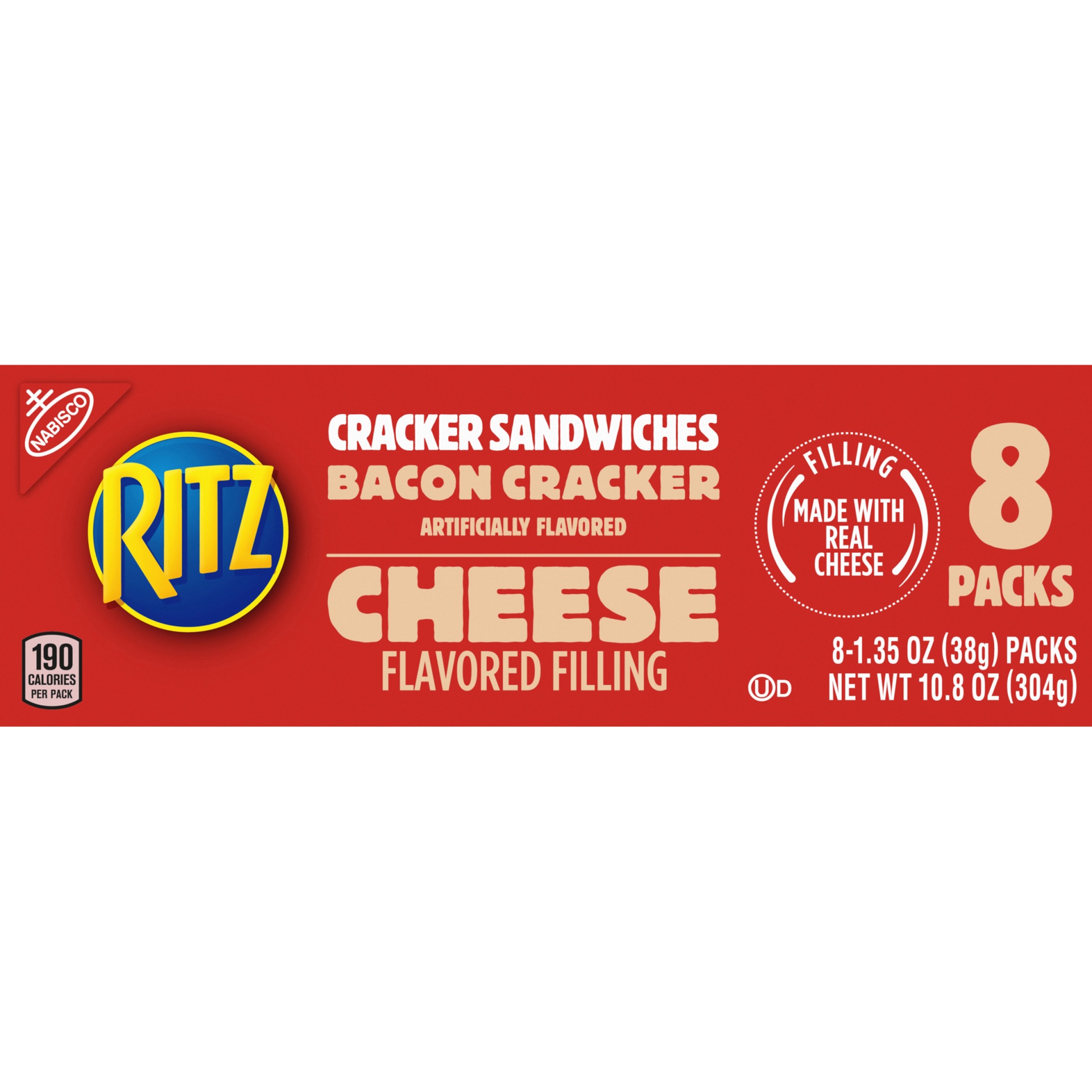 slide 6 of 8, Ritz Cracker Sandwiches, Bacon with Cheese, 8 ct; 1.35 oz