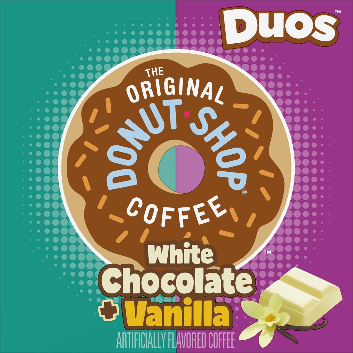 slide 5 of 11, Donut Shop The Original Donut Shop Duos White Chocolate + Vanilla, Keurig Single Serve K-Cup pods- 12 ct, 12 ct