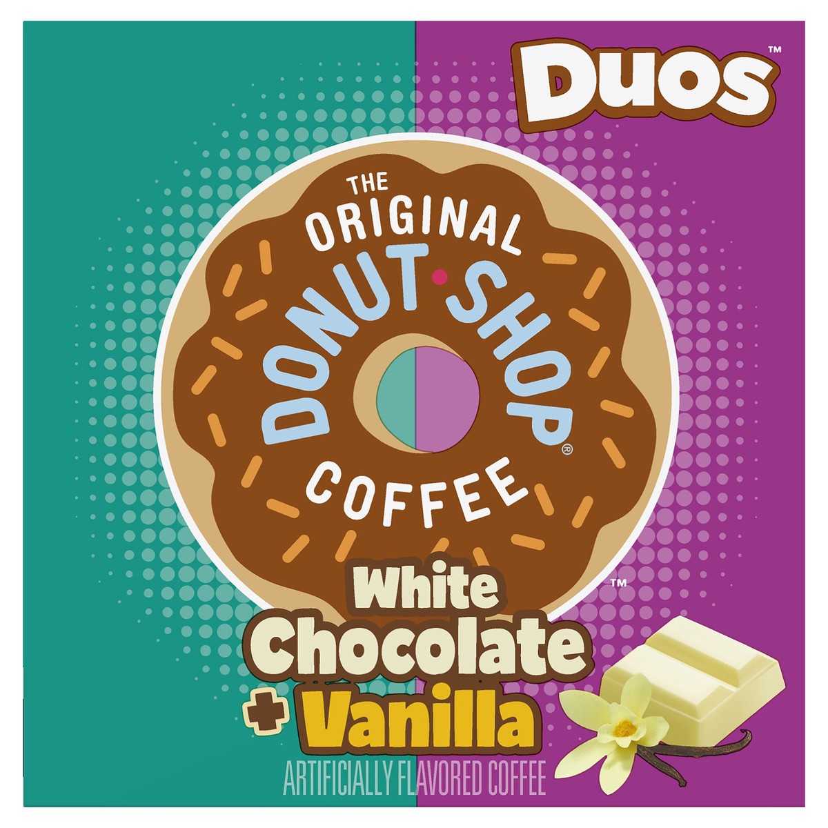 slide 3 of 11, Donut Shop The Original Donut Shop Duos White Chocolate + Vanilla, Keurig Single Serve K-Cup pods- 12 ct, 12 ct