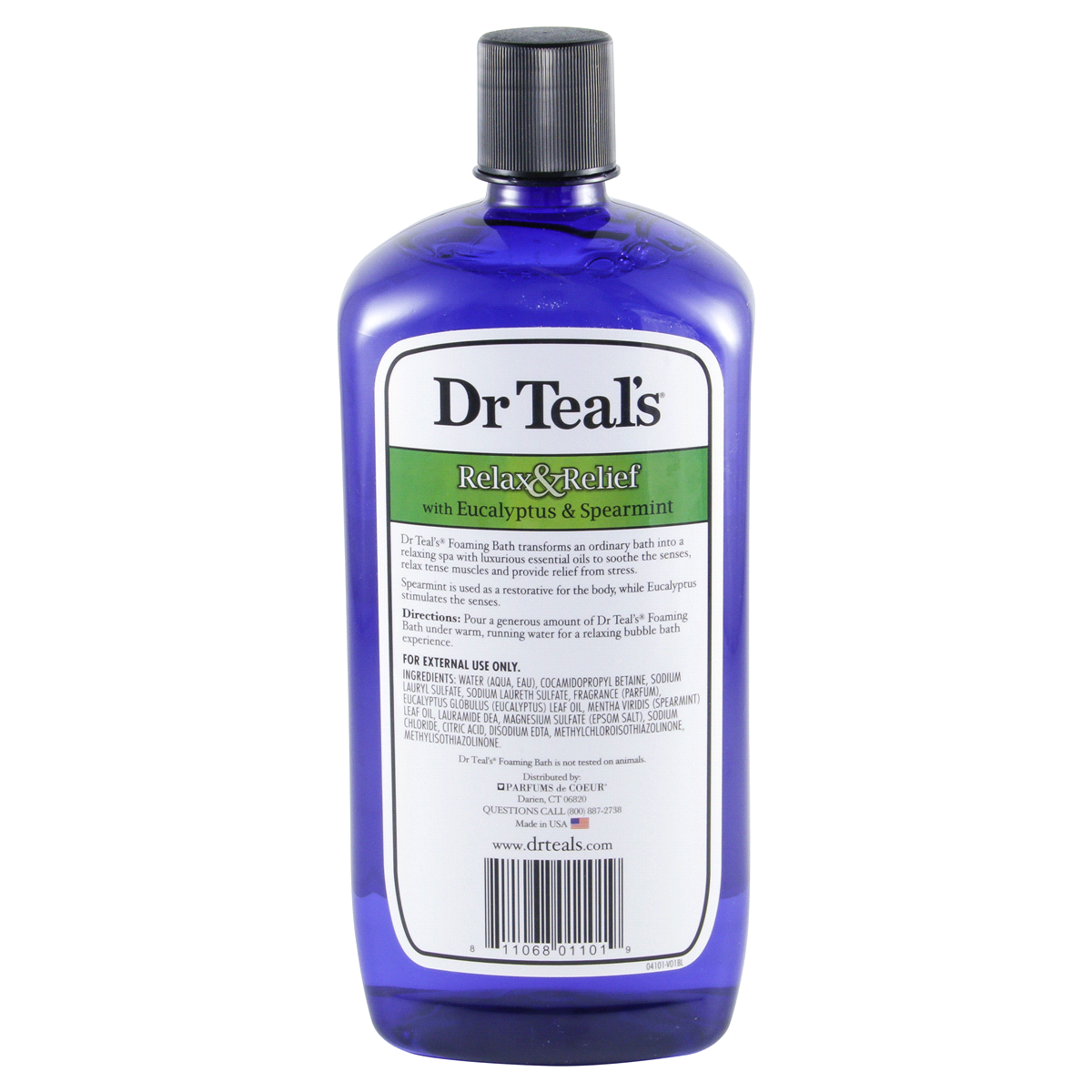 slide 2 of 2, Dr. Teal's Relax & Relief Eucalyptus and Spearmint Foaming Bubble Bath - 34 fl oz, 34 oz