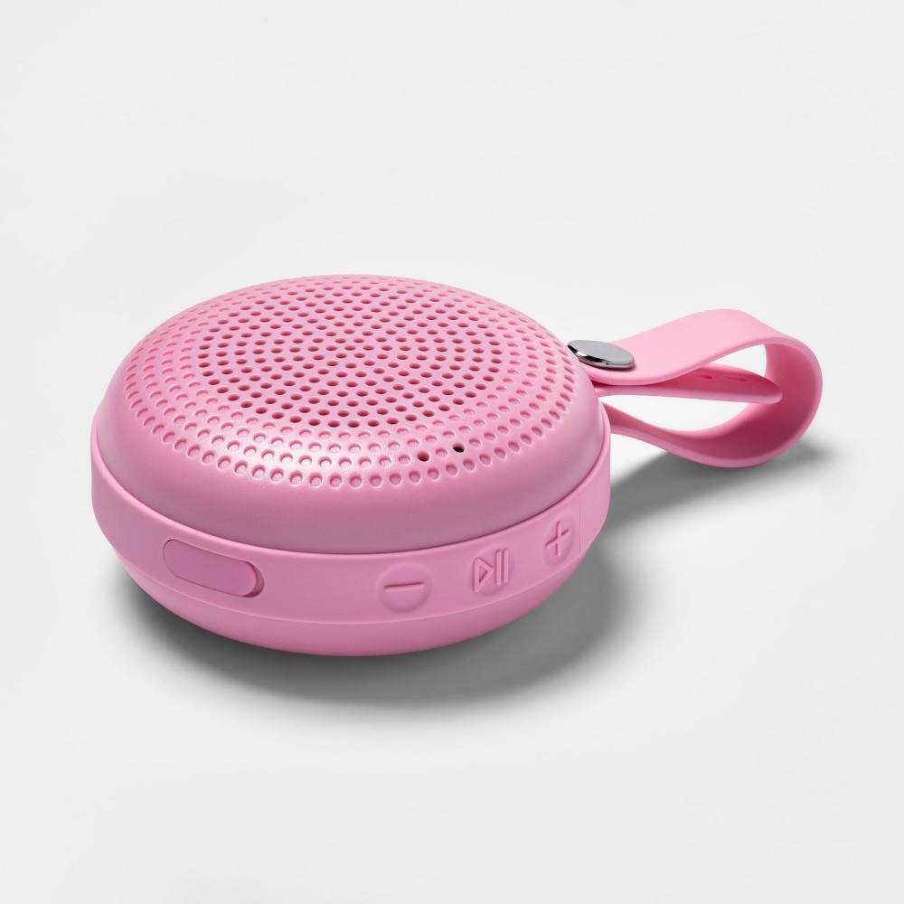 slide 2 of 2, Heyday Round Portable Bluetooth Speaker with Loop - Peony, 1 ct