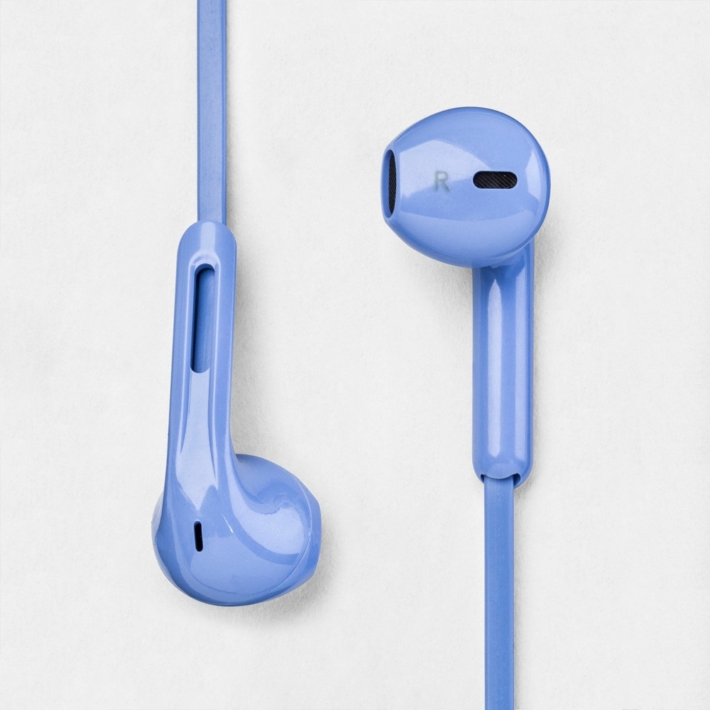 slide 2 of 4, Heyday Wireless Bluetooth Flat TPE Earbuds - Bicycle Blue, 1 ct