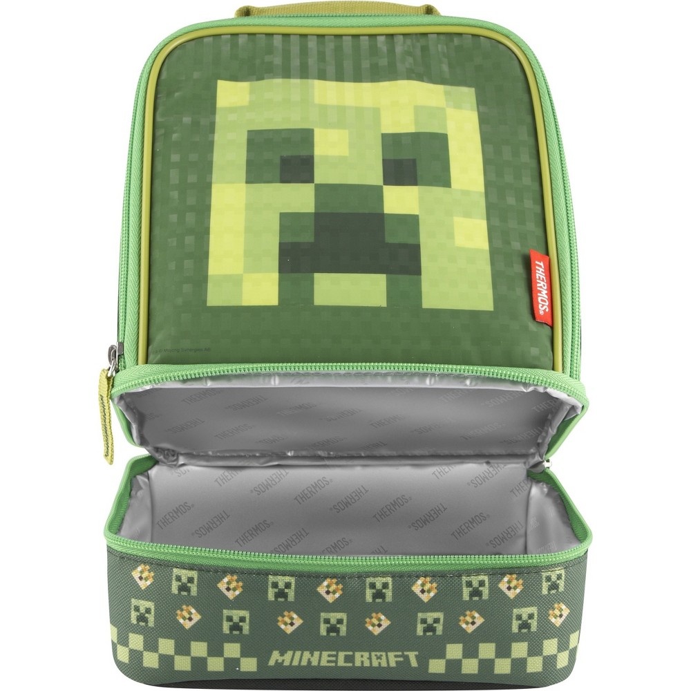 slide 2 of 5, Thermos Minecraft Dual Lunch Kit, 1 ct