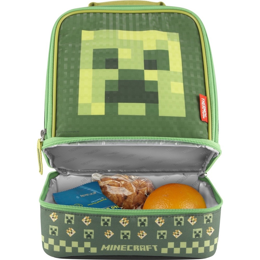 slide 3 of 5, Thermos Minecraft Dual Lunch Kit, 1 ct