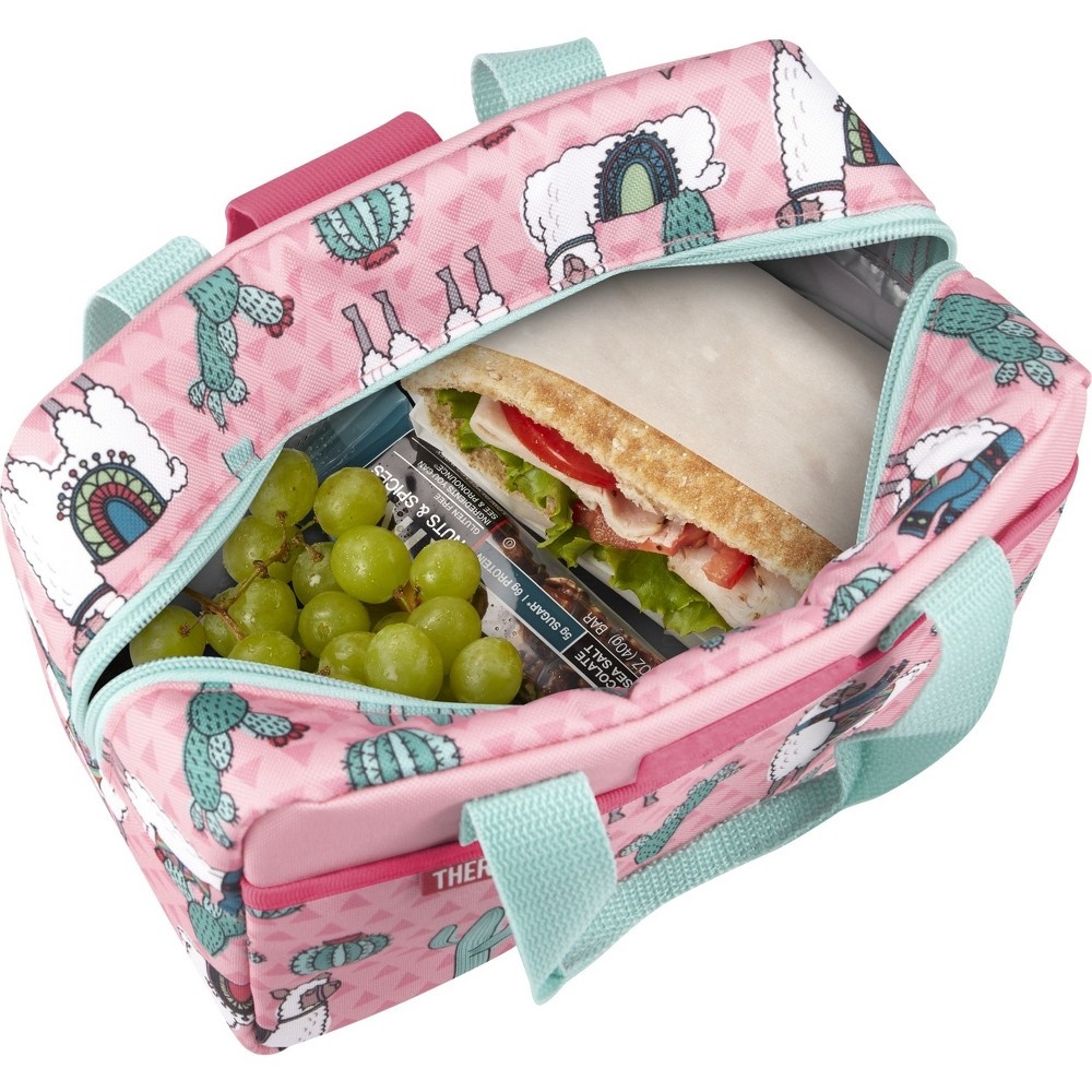 slide 4 of 10, Thermos Lunch Duffel with Water Bottle - Llamas, 1 ct