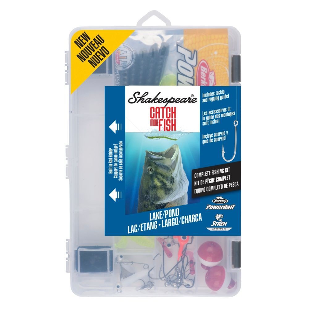 slide 1 of 1, Shakespeare Tackle Kit - Lake Pond, 1 ct