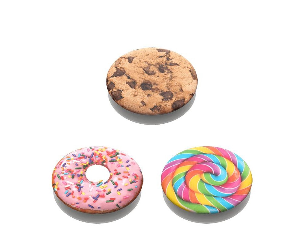 slide 3 of 5, PopSockets PopMini Cell Phone Grip & Stand - Sweet Tooth, 1 ct