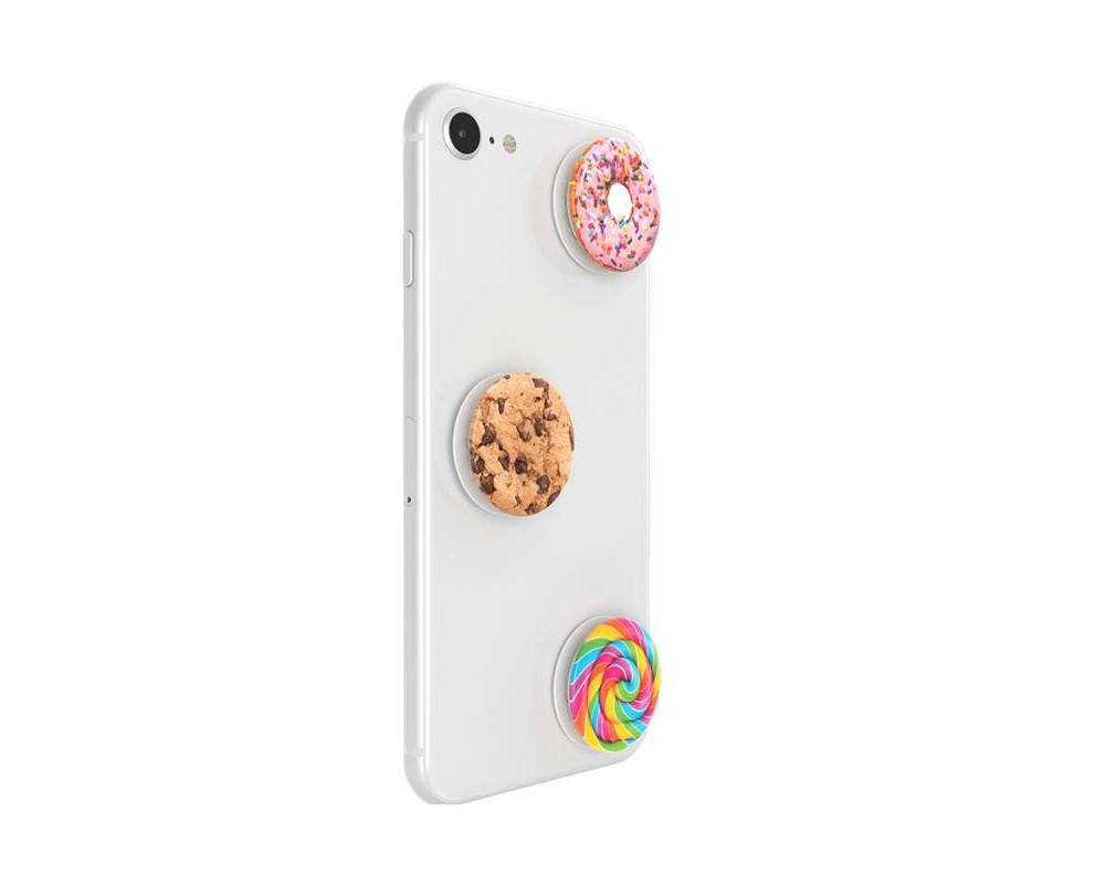 slide 4 of 5, PopSockets PopMini Cell Phone Grip & Stand - Sweet Tooth, 1 ct