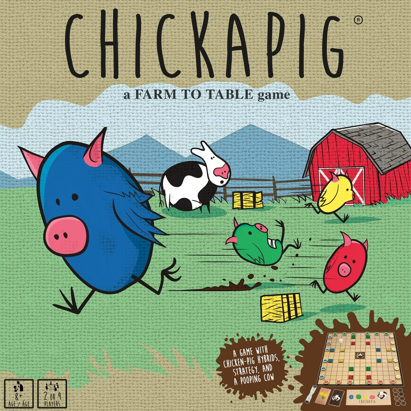 slide 1 of 5, Buffalo Games Chickapig Board Game, 1 ct