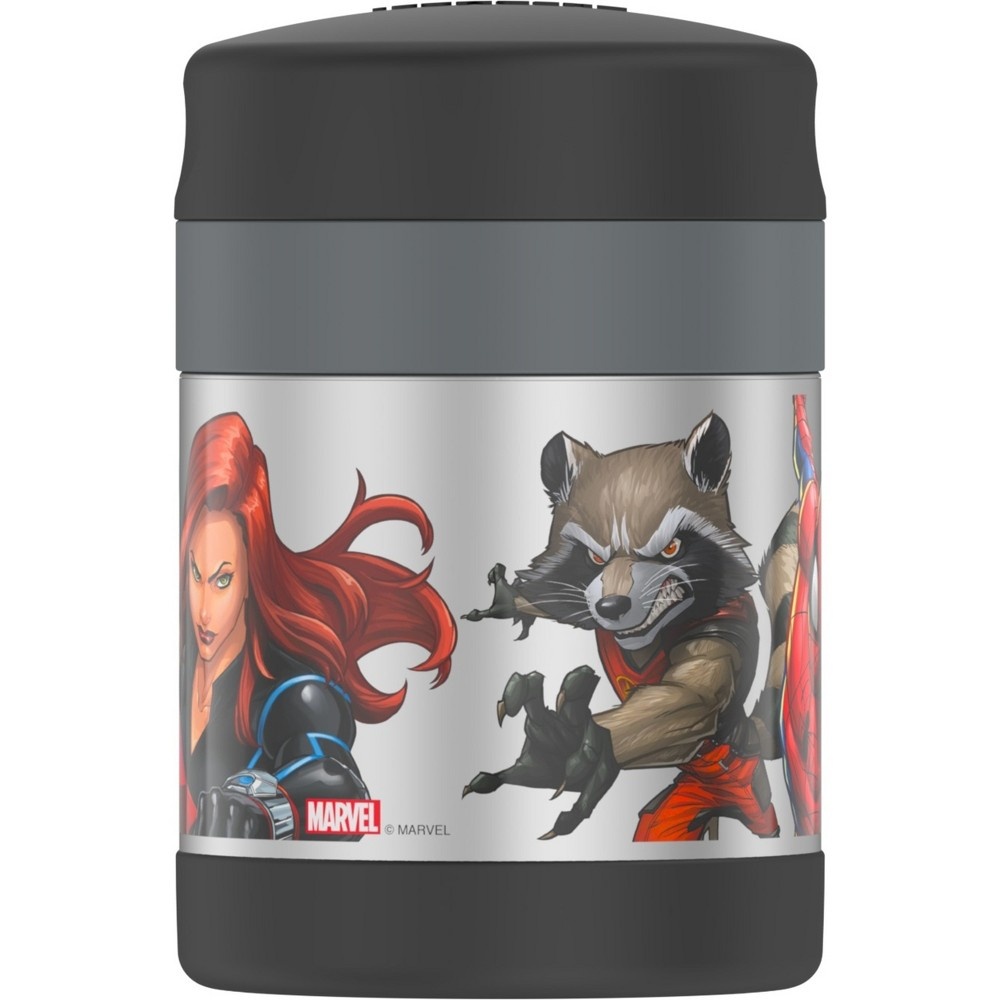 slide 2 of 10, Thermos Marvel Universe FUNtainer Food Jar with Spoon, 10 oz