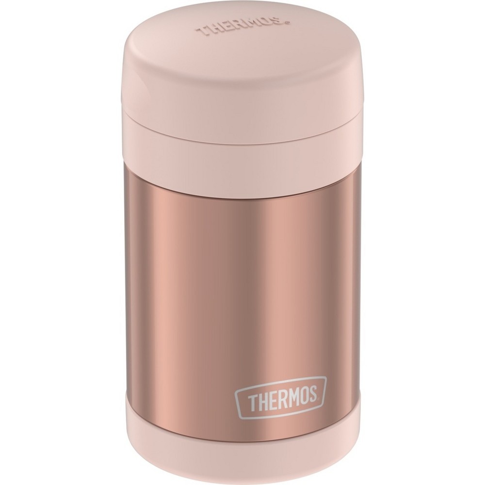 slide 3 of 9, Thermos Food Jar with Spoon - Rose Gold, 16 oz