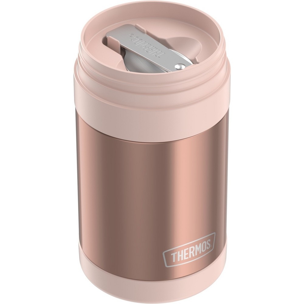 slide 6 of 9, Thermos Food Jar with Spoon - Rose Gold, 16 oz