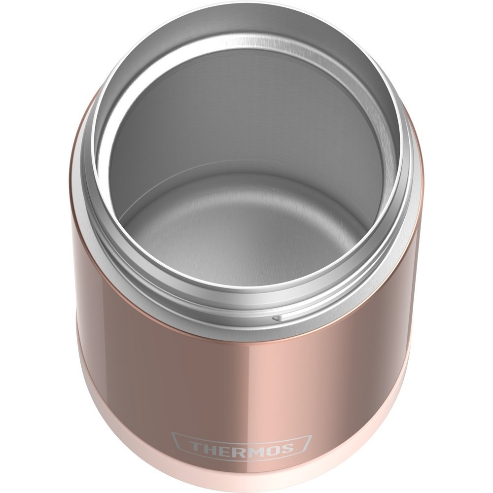 slide 9 of 9, Thermos Food Jar with Spoon - Rose Gold, 16 oz