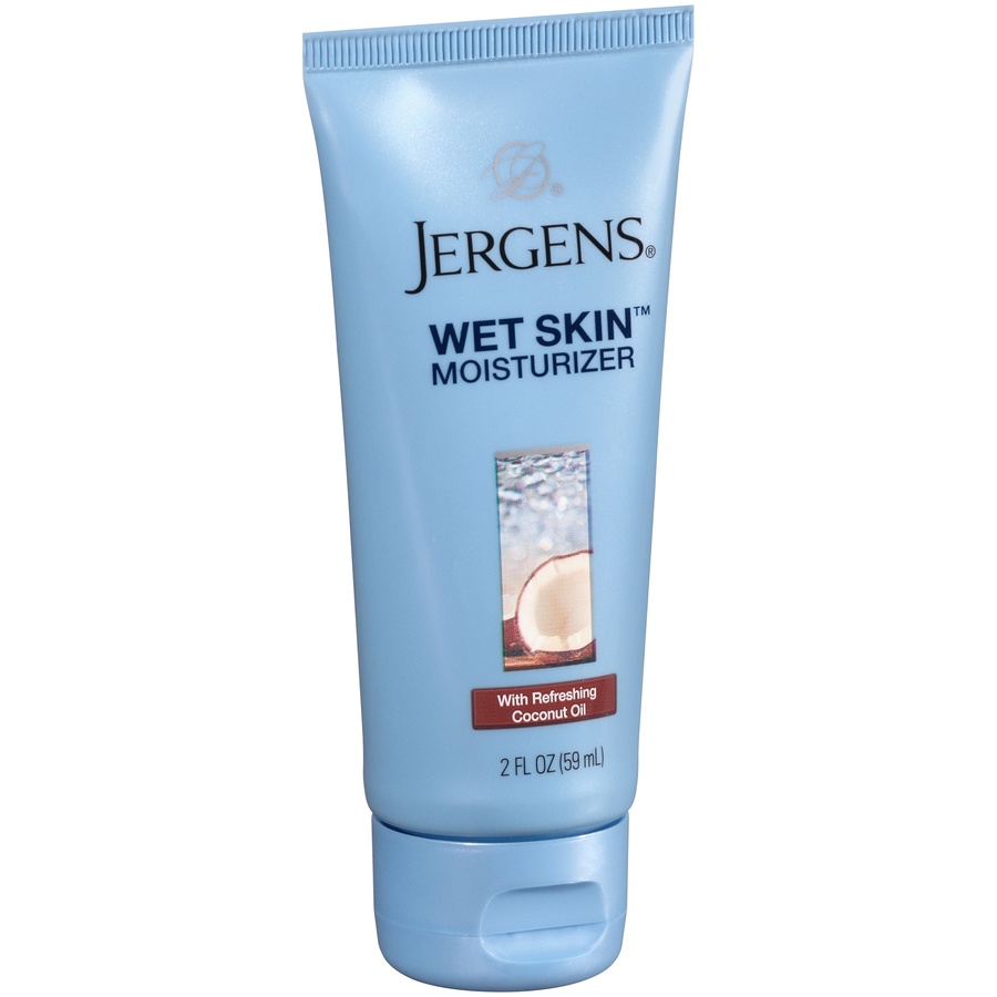 slide 2 of 7, Jergens Wet Skin Moisturizer With Refreshing Coconut Oil, 2 fl oz