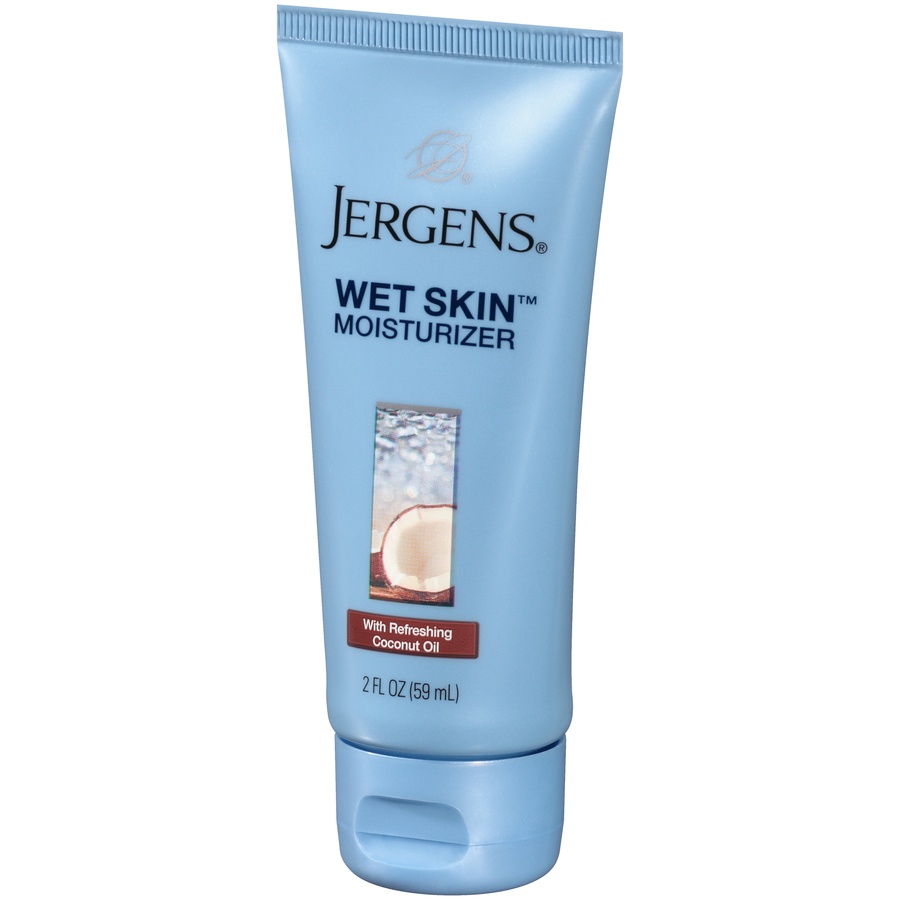 slide 3 of 7, Jergens Wet Skin Moisturizer With Refreshing Coconut Oil, 2 fl oz