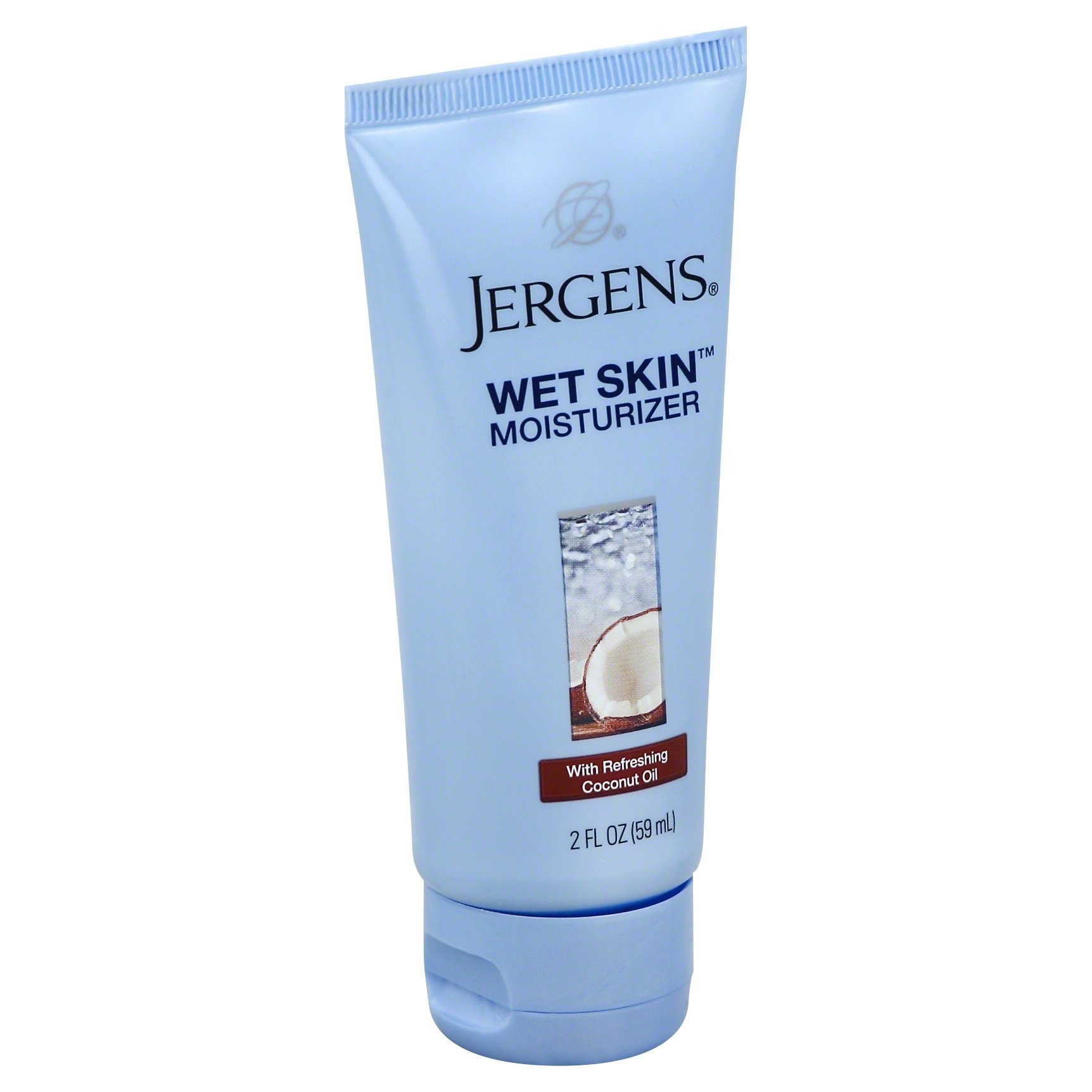 slide 1 of 7, Jergens Wet Skin Moisturizer With Refreshing Coconut Oil, 2 fl oz