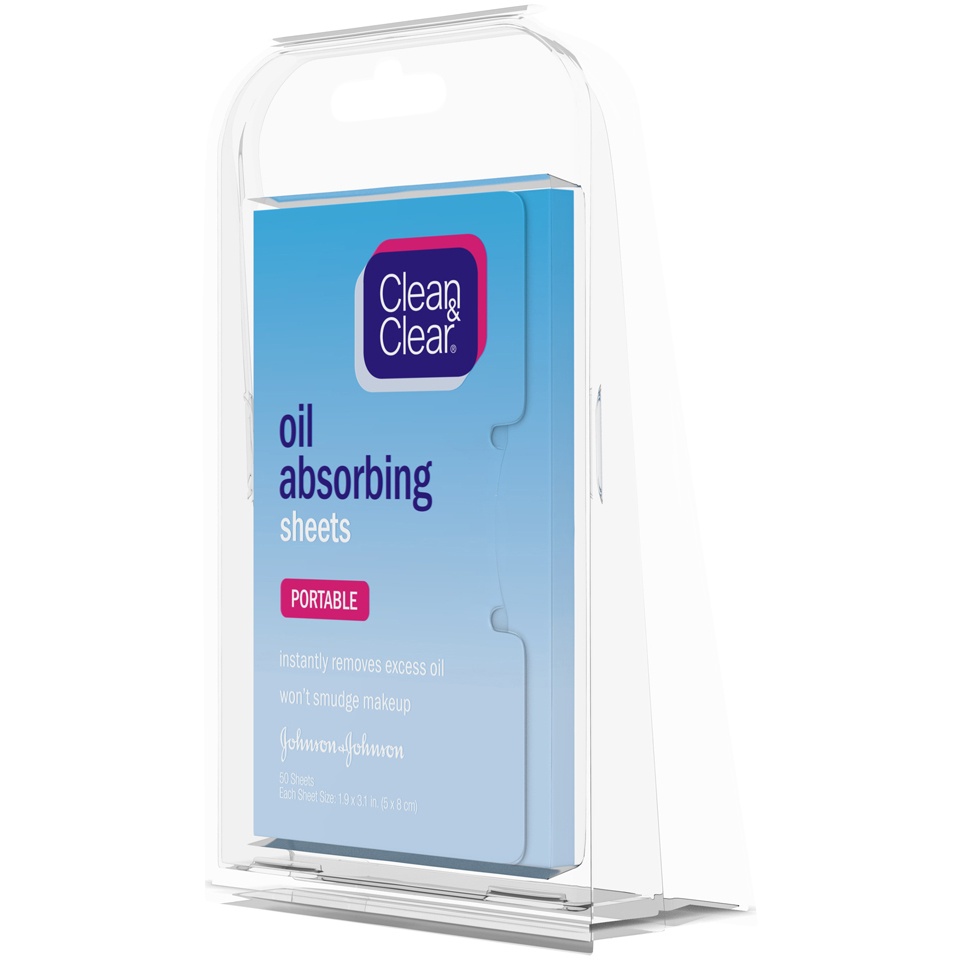 slide 5 of 6, Clean & Clear Oil Absorbing Facial Blotting Sheets - 50ct, 50 ct