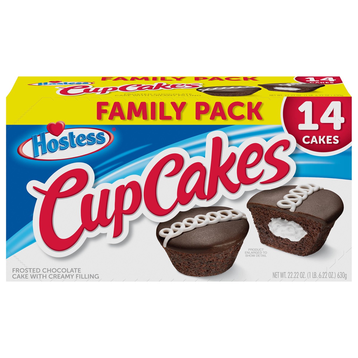 slide 1 of 24, Hostess Cupcakes, Chocolate Snack Cakes, 22.22 Oz. Box (14 Ct.), 14 ct
