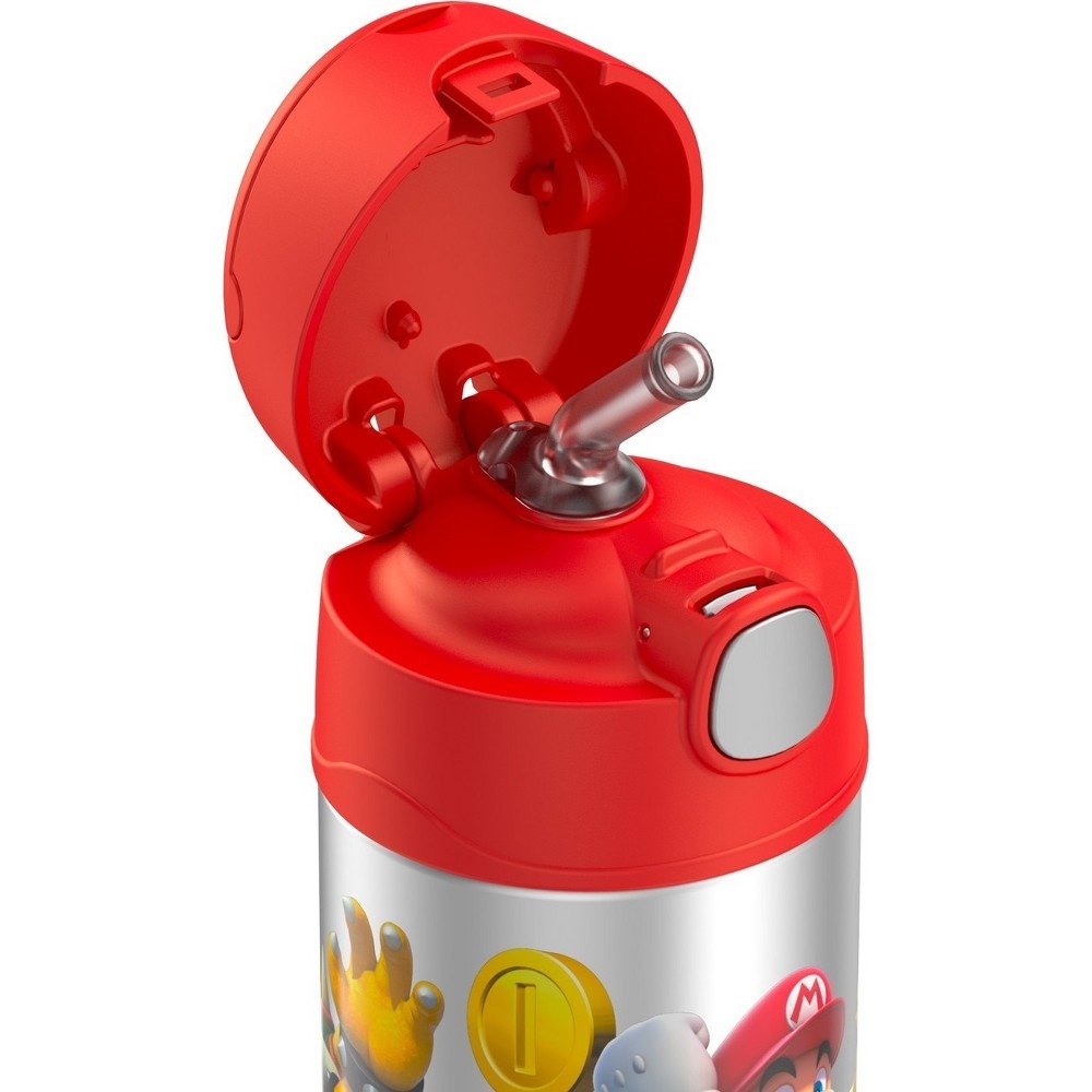 Thermos Mario Kart Funtainer Water Bottle with Bail Handle – Red