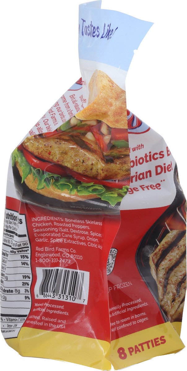 slide 14 of 15, Red Bird Mild Three Chilies Chicken Patties 8 ea, 8 ct
