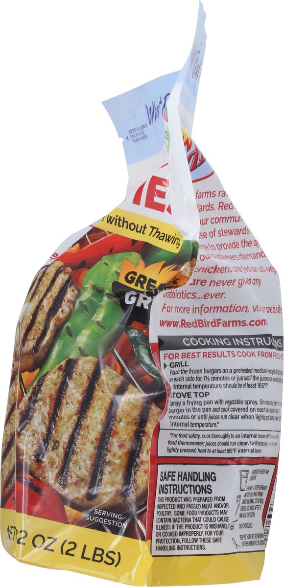 slide 13 of 15, Red Bird Mild Three Chilies Chicken Patties 8 ea, 8 ct