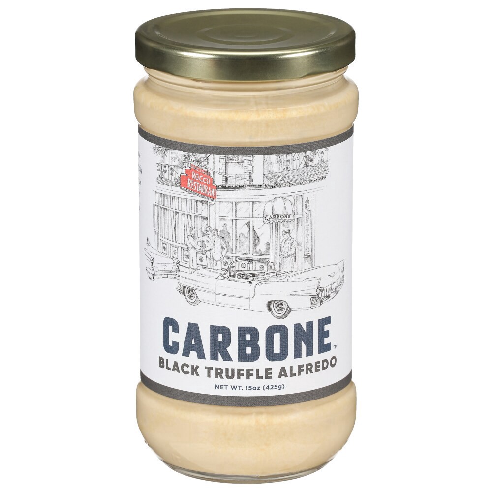 slide 2 of 4, Carbone Black Truffle Alfredo Sauce, 15 oz
