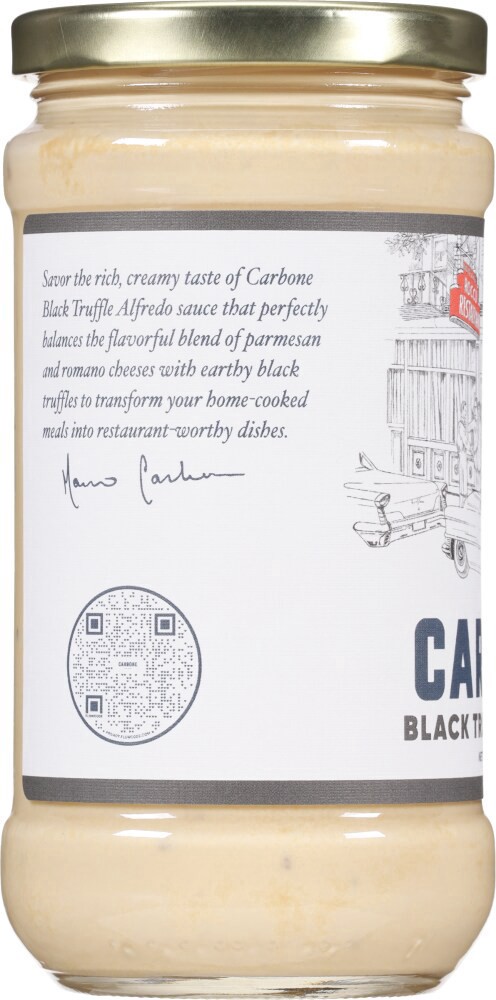 slide 3 of 4, Carbone Black Truffle Alfredo Sauce, 15 oz