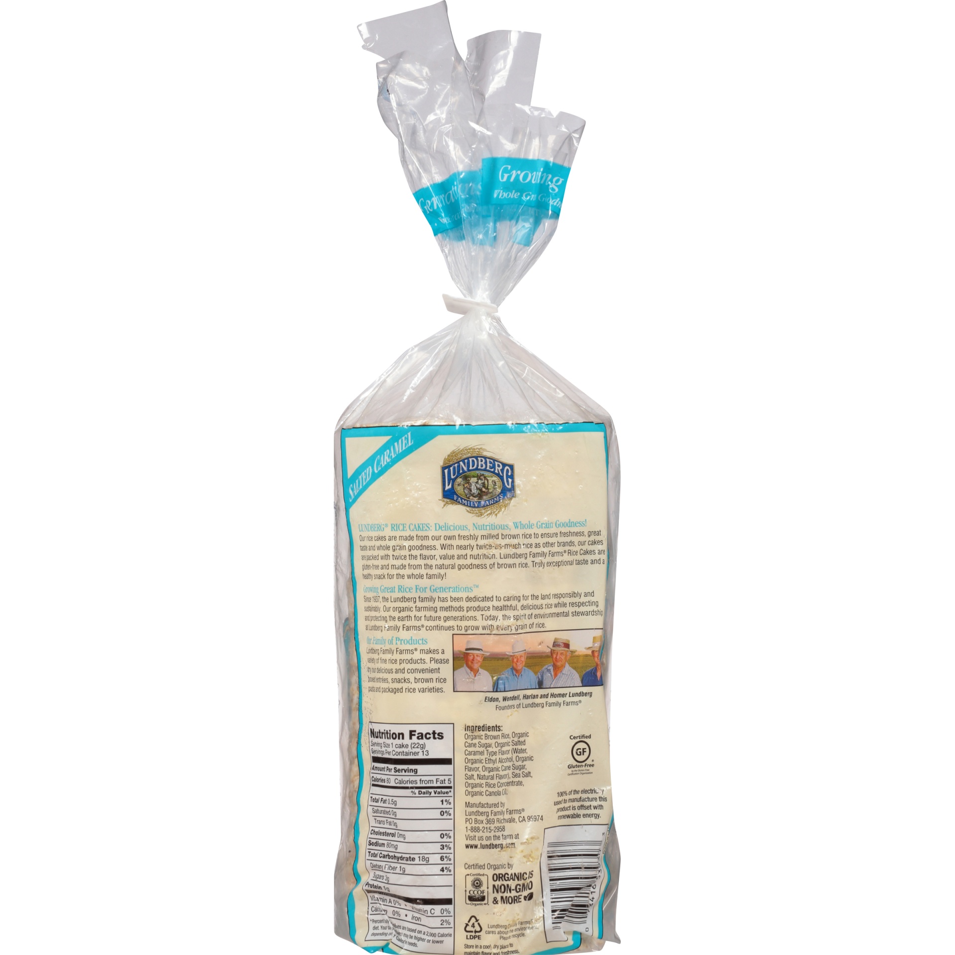 slide 2 of 6, Lundberg Organic Salted Caramel Rice Cakes, 10 oz